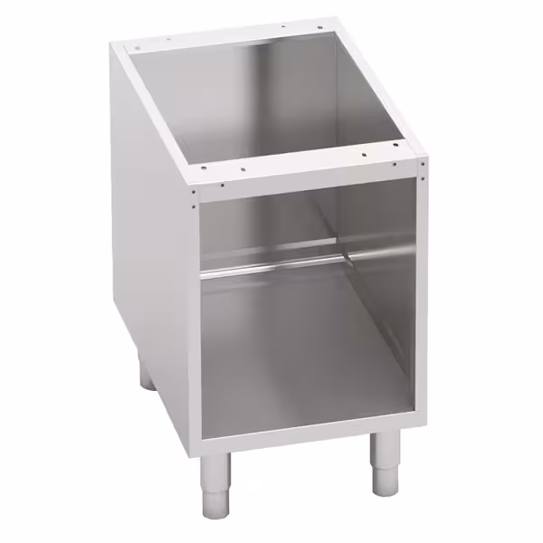 Alakaappi - 300x550 mm; 600 mm korkeus - ruostumaton teräs AISI 304; 1 ovi; säädettävät jalat; 3-sivultaan suljettu