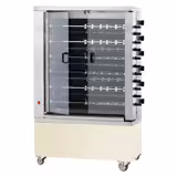 Électrique Rôtissoire à poulets Verticale - Vitrocéramique - 28,8kW - avec 11 broches pour jusqu’à 66 poulets