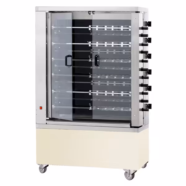 Elektrische kippengrill - 28,8kW - 11 spitten - voor 66 kippen