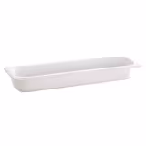 (6 pcs) Melamine Gastronorm Tray GN 2/4 - ECO - White - 3L - Depth: 65mm