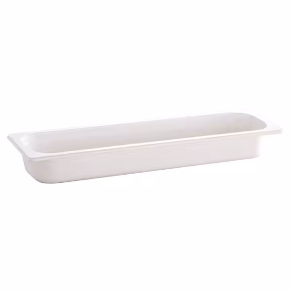 (6 stuks) Melamine GN-bak GN 2/4 - ECO - wit - 3,0 liter - Diepte: 65mm