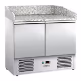 Commercial Pizza Prep Counter - Granite Top ECO - 935x700mm - with 2 doors