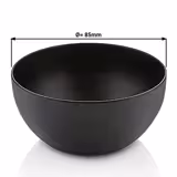 (6 st) Ramekin - Rostfritt stål - rund - Ø 85 mm - stapelbar - svart