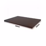 Planche à découper antidérapante avec butées – 300 × 500 mm – conforme HACCP – Marron