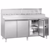 Commercial Saladette Prep Counter ECO - 2020x800mm - 3 Doors - for 10x GN 1/3