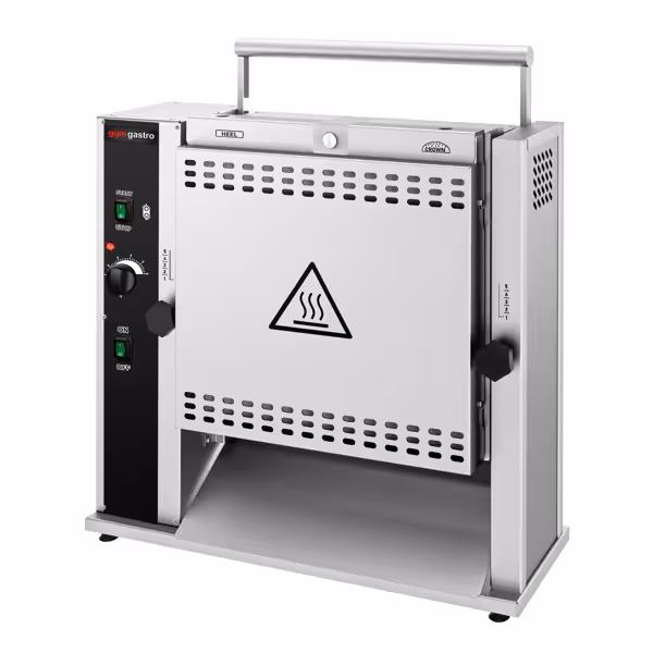 Torradeira vertical de alta velocidade - 2,1kW - para pães de hambúrguer e de cachorro‑quente