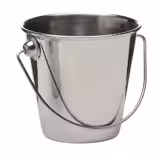 (6 Stück) Servier- & Saucen-Eimer - SNACKHOLDER - Edelstahl - 0,33 Liter - Ø 90mm
