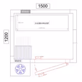 Aluminium Grundregal - 1195x1800mm - Tragkraft: 600 kg