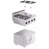 Set Üstü Gazlı Ocak ENDÜSTRİYEL - 14kW - 4 Gözlü