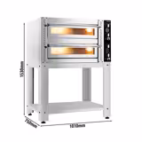 Pizzaugn - 4+4x 30cm -Manuell - inkl. underrede