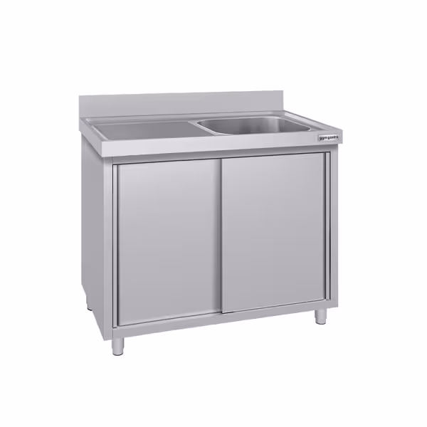 Commercial Sink Cabinet ECO - 1200x700mm - with 1 bowl right-hand