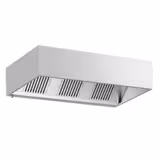 Commercial Wall-Mounted Extractor Hood - 2000mm - with Baffle Filters & Lighting