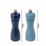 (6 pièces) PEUGEOT | TAHITI LUFT - Moulin à sel & à poivre - Bois - Bleu - Hauteur : 150 mm