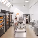 Bäckerei-Langwirkmaschine mit Förderband - für Baguette & Sandwichbrot - 2 Zylinder - 2500 Stk./h