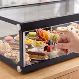 Aufsatzvitrine - neutral - aus gehärtetem Glas - 1200mm