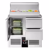 Pripremni rashladni pult Mini PREMIUM - 900x700 mm - 1 vrata i 2 ladice - za 5x GN 1/6