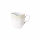 (6 pieces) SELTMANN WEIDEN | Blues Tulip Porcelain Coffee Mug with Handle – 280 ml - Sand Beige