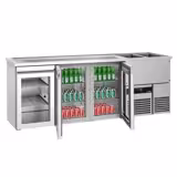 Direct Draw Beer Dispenser / Kegerator PREMIUM - 2500x700mm - Triple Glass Doors