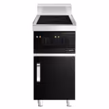 Induktionsherd - 7 kW - 2 Kochfelder - inkl. Unterbau mit 1 Tür