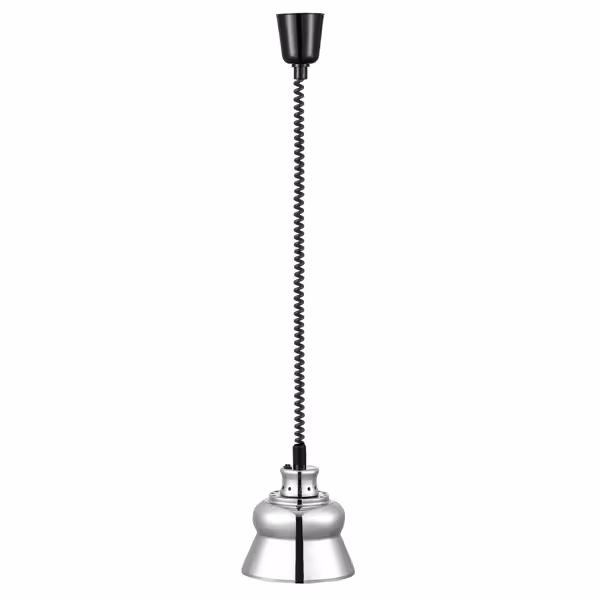 Lampa grzewcza na podczerwień – średnica 228 mm – srebrna