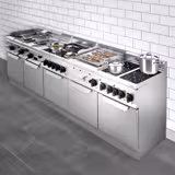 Πλατό Ψησίματος Αερίου - 13,8 kW - Λείο - με γυαλιστερό Φινίρισμα