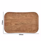 (12 pezzi) CAMBRO | CENTURY™ - Vassoio in fibra di vetro - rettangolare - 530x370 mm - Effetto legno marrone oliva - liscio