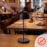 Lampe de table – JOSEF – dimmable en 3 niveaux – Ø 110 mm – Noir