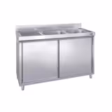 Szafka pod zlewozmywak PREMIUM - 1400x700 mm - z 2 zlewami po prawej stronie	