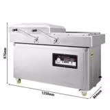 Commercial Double-Chamber Vacuum Sealer – 40 m³/hour - Dual 490 mm seal bars - Gas flush