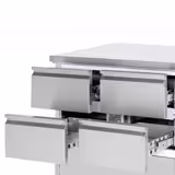Koelwerkbank ECO - 1795x700mm - met 6 laden & met achterwand