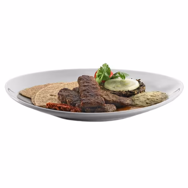 (6 stuks) ENTITY - grillbord - rond - porselein - Ø290mm - wit