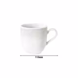 (6 stuks) SELTMANN WEIDEN | Mok met handvat Tulp - 0,28 liter - Saliegroen