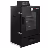 Mini Smoker Oven - Digital - with 3 Racks & Glass Door - 475x450mm - Black
