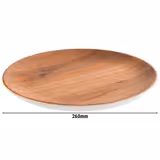 (6 kpl) Lautanen - CRAZY WOOD - Melamiini - Ø 260mm