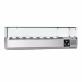 Vetrina refrigerata da banco PREMIUM - 1600x335mm - 7x GN 1/4