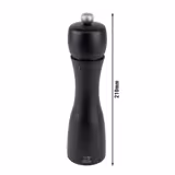 (6 sztuk) PEUGEOT | TAHITI – Młynek do pieprzu – drewno – czarny matowy – wysokość: 200 mm