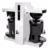 Commercial Bulk Coffee Brewer - 2x 5.0L - 9 kW - with direct water connection & hot water tap - incl. 2 thermal containers