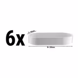 (6 pcs) Dessert Bowl - PERA - Porcelain - 200x90mm - White