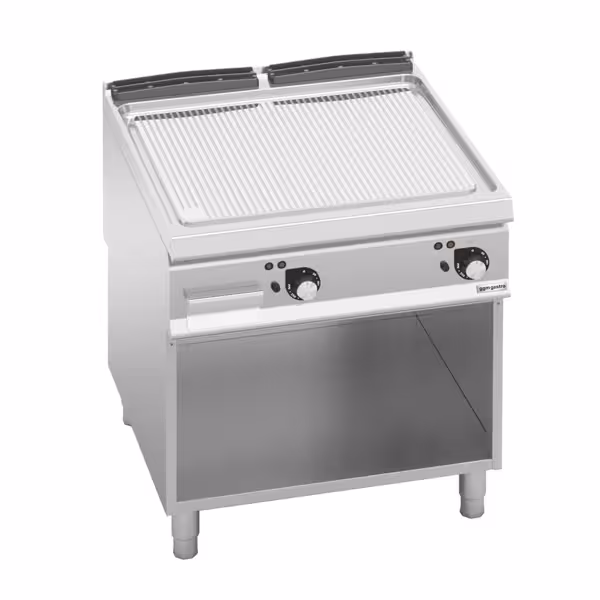Commercial Electric Griddle - 13.7kW - Ribbed Plate - on Stand