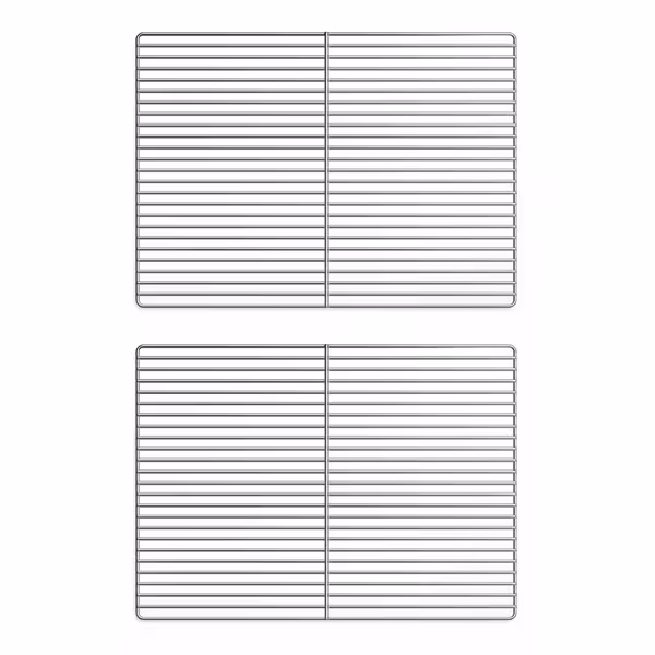 (2 pcs) Stainless Steel Bottle Shelf - GN 2/1 - 530x650mm - for GN 2/1 Glass Door Fridges