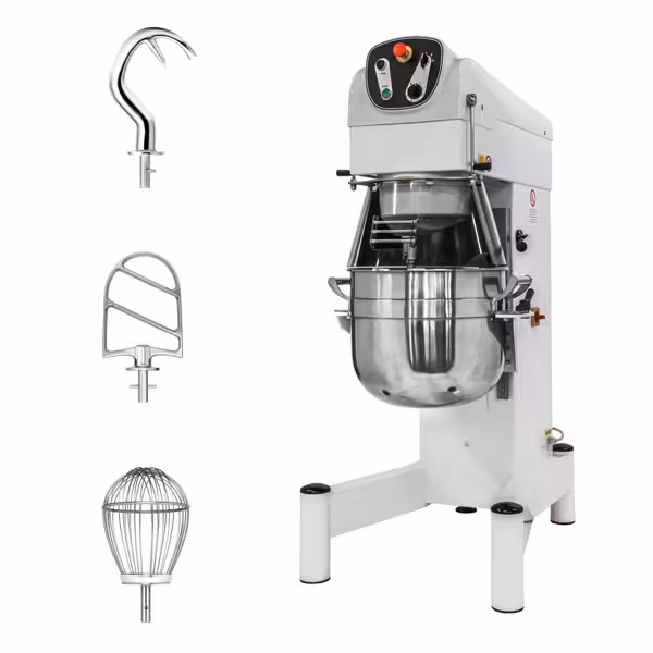 Floor Standing Commercial Planetary Mixer - 60L - 2,2kW - incl. 3 attachments