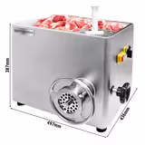 Električni stroj za mljevenje mesa 12 - 350-400 kg/h - 800 Watt