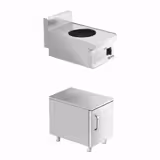 Wok a induzione - 3,5 kW - incl. sottostruttura con 1 porta