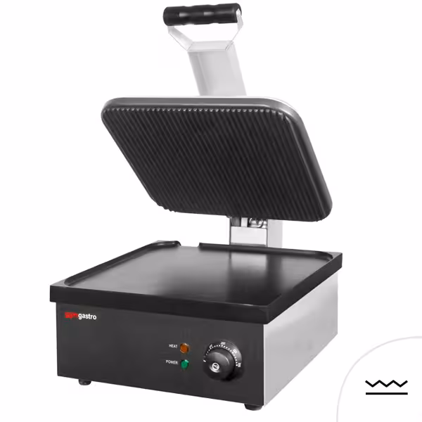 Klämgrill - 2,2 kW - Slät & räfflad - Grillyta: 350x330mm