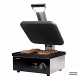 Saladette - 1210x700mm - 1 deur + 2 lades - voor 9x GN 1/6 - incl. contactgrill & hamburgermachine