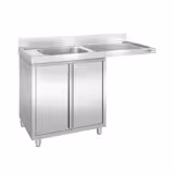 Diskbänk med underskåp - 1400x700 mm - med 1 ho vänster