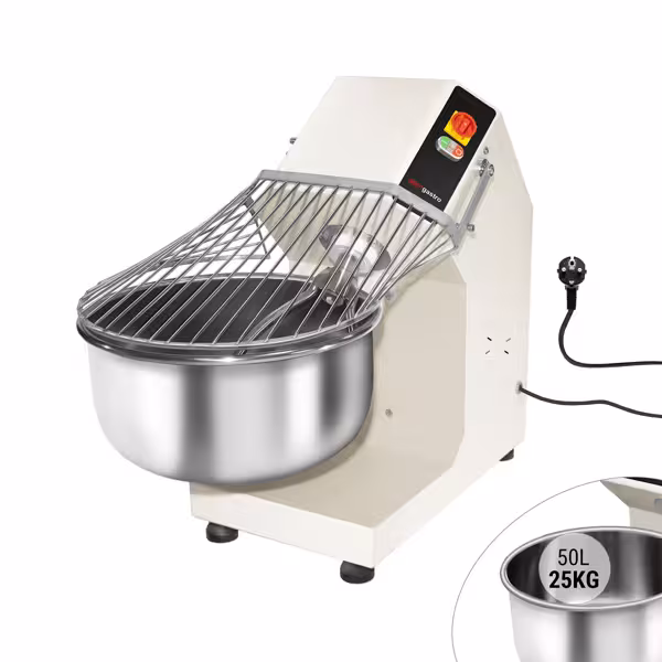 Hnětač těsta - 50 L / 25 kg - s pevným kotlem - 230 V