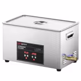 Επαγγελματικό λουτρό υπερήχων - 30 l - 40 kHz - 600 W υπερηχητικής ισχύος - με θέρμανση - με βαλβίδα αποστράγγισης