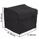 Mala térmica para pizzas - para 8 caixas de pizza 37x37cm - Preto