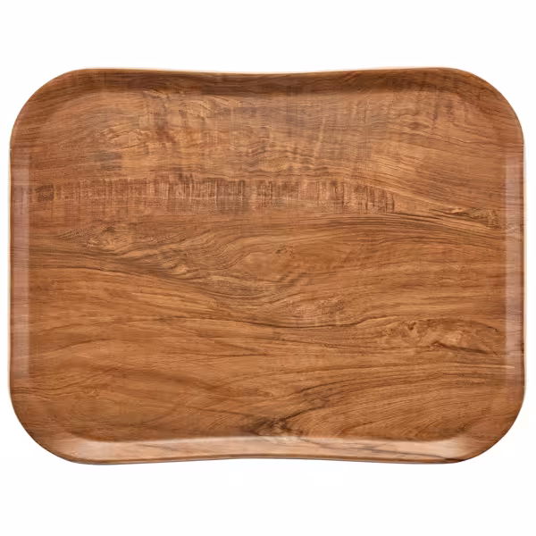 (12 stuks) CAMBRO | CENTURY™ - Glasvezel dienblad - GN 1/2 - Olijfbruin houtlook - Glad